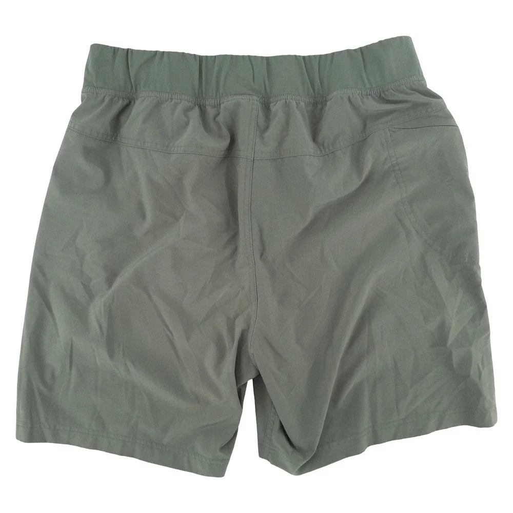 Free Fly Mens Large Breeze Active Short Green Lined 7